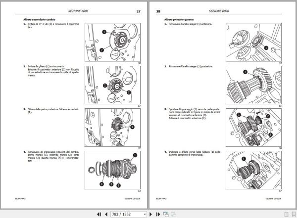 Landini Tractor LandForce 115 125 Service Manual 6528479M3 IT 2