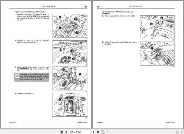 Landini Tractor Landforce 115 125 Service Manual 6528481M3 FR 2
