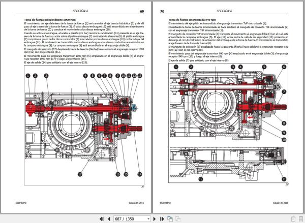 Landini Tractor Landforce 115 Landforce 125 Service Manual 6528483M3 ES 2