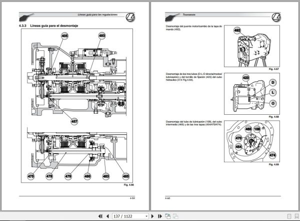 Landini Tractor Landpower 125 180 Service Manual 4206431M2 ES 2