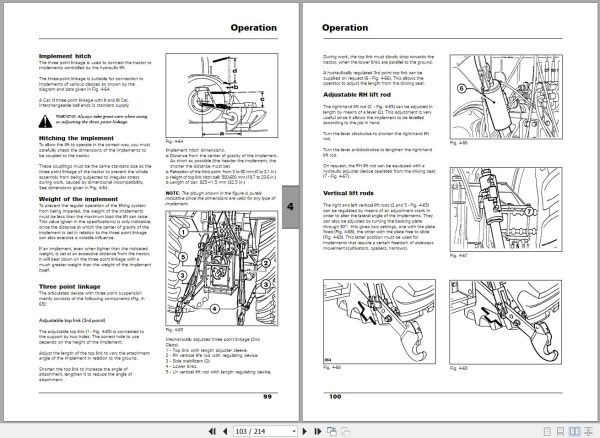Landini Tractor Landpower 125 to 185 TDI Operators Maintenance Manual 3681715M1 EN 2