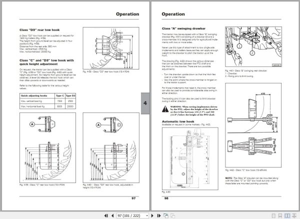 Landini Tractor Landpower 125 to 185 TDI Operators Maintenance Manual 3681715M2 EN 2