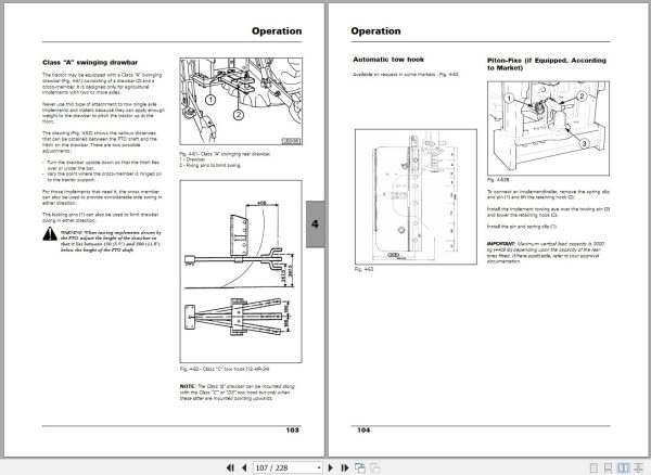 Landini Tractor Landpower 125T3 180T3 Operators Maintenance Manual 6502464M1 EN 2