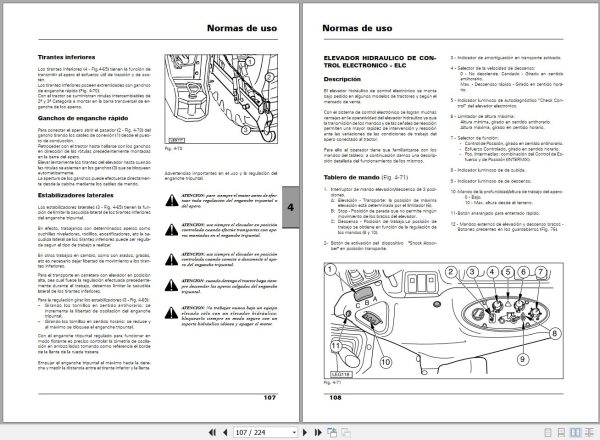 Landini Tractor Landpower 125T3 to 180T3 Operators Maintenance Manual 6502466M1 ES 2