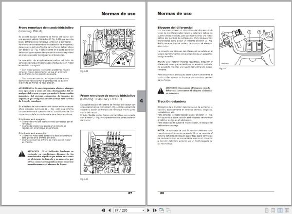 Landini Tractor Landpower 125T3 to 180T3 Operators Maintenance Manual 6502466M2 ES 2
