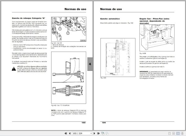 Landini Tractor Landpower 125T3 to 180T3 Operators Maintenance Manual 6502470M1 PT 2