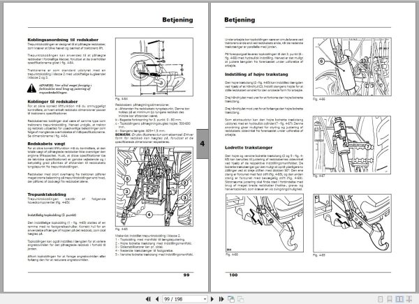 Landini Tractor Landpower 125TDI 185TDI Operators Maintenance Manual 3681723M1 DA 2