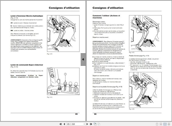 Landini Tractor Landpower 125TDI to 185TDI Operators Maintenance Manual 3681716M1 FR 2