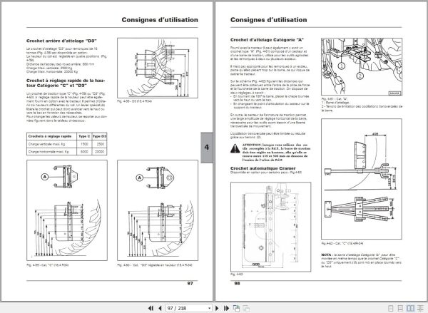 Landini Tractor Landpower 125TDI to 185TDI Operators Maintenance Manual 3681716M2 FR 2