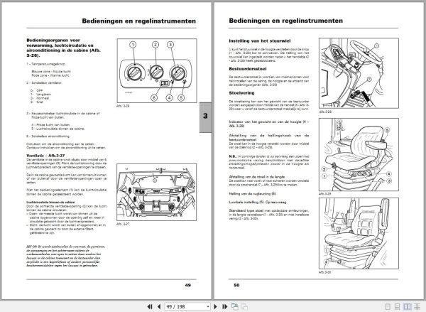 Landini Tractor Landpower 125TDI to 185TDI Operators Maintenance Manual 3681720M1 NL 2