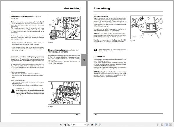 Landini Tractor Landpower 125TDI to 185TDI Operators Maintenance Manual 3681724M1 SV 2