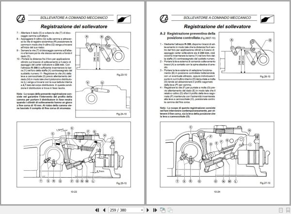 Landini Tractor Legend 105 165 Service Manual MDRP10 IT 2