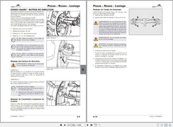 Landini Tractor MISTRAL 2 055 2 060 Operators Maintenance Manual 6686858A1 FR 2
