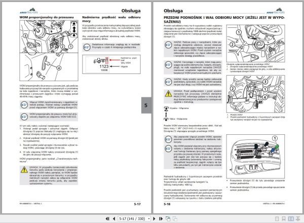 Landini Tractor MISTRAL 2 055 2 060 Operators Maintenance Manual 6708057A1 PL 2