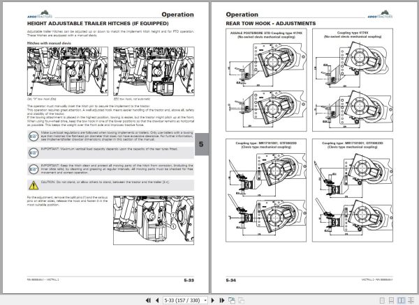 Landini Tractor MISTRAL 2 055 MISTRAL 2 060 Operators Maintenance Manual 6686846A1 EN 2