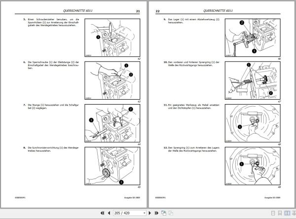Landini Tractor MISTRAL 40 45 50 55 Service Manual 6500565M1 DE 2
