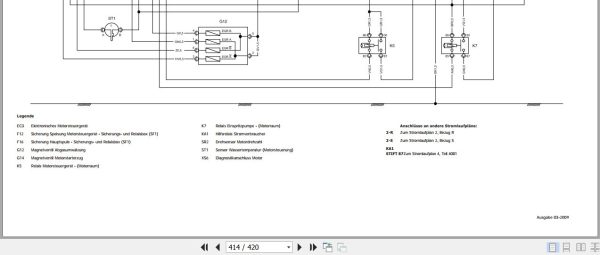 Landini Tractor MISTRAL 40 45 50 55 Service Manual 6500565M1 DE 3