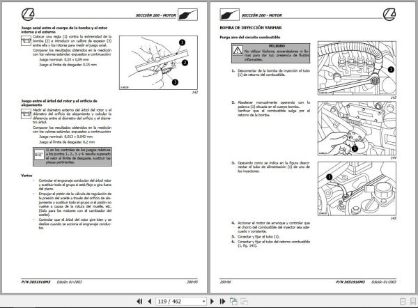 Landini Tractor MISTRAL 40 45 50 Service Manual 3651916M3 ES 2