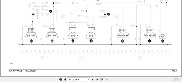 Landini Tractor MISTRAL 40 45 50 Service Manual 3651916M3 ES 3