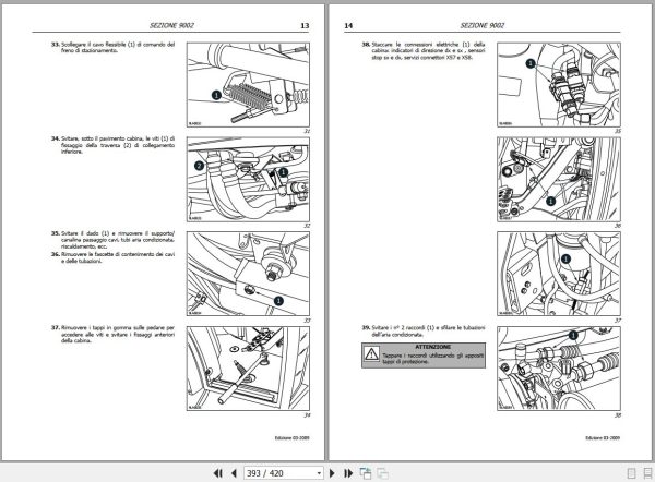 Landini Tractor MISTRAL 40 55 Service Manual 6500561M1 IT 2