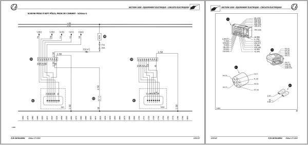 Landini Tractor MISTRAL AMERICA 40HST 50HST Service Manual 3676169M1 FR 3