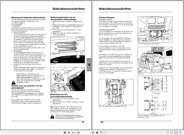 Landini Tractor Mistral America 40 to 55HST Operators Maintenance Manual 3667697M3 NL 2