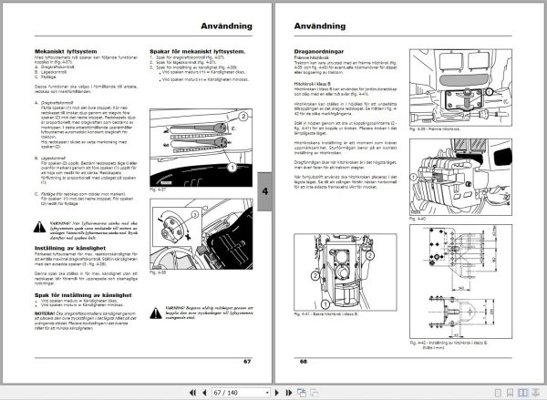Landini Tractor Mistral America 40 to 55HST Operators Maintenance Manual 3667698M3 SV 2