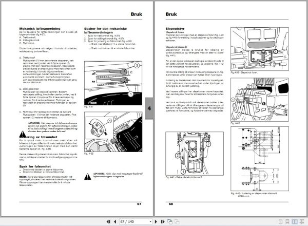 Landini Tractor Mistral America 40 to 55HST Operators Maintenance Manual 3675919M3 NO 2