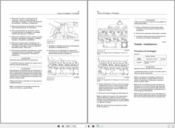 Landini Tractor Multifarm 75 80 90 Service Manual 6618635A1 IT 2