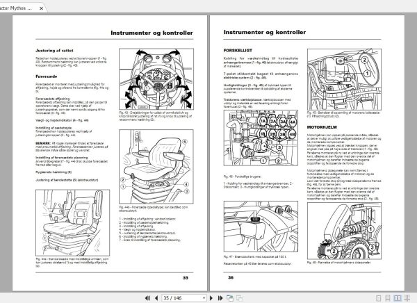 Landini Tractor Mythos 105 115 Euro2 Operators Maintenance Manual 3667509M2 DA 2