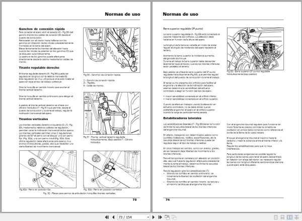 Landini Tractor Mythos 105TDI 115TDI Operators Maintenance Manual 3667503M2 ES 2