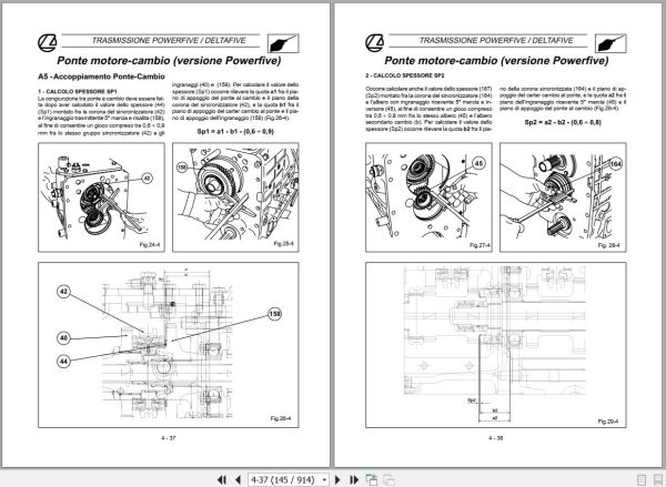Landini Tractor Mythos 90 100 110 Service Manual 3659955M1 IT 2
