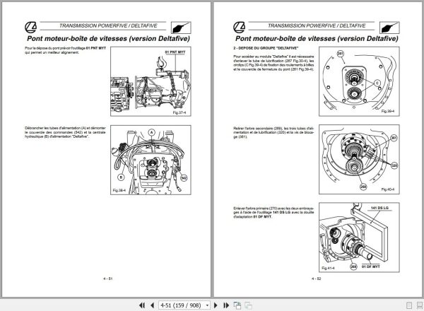 Landini Tractor Mythos 90 100 110 Service Manual 3659957M1 FR 2
