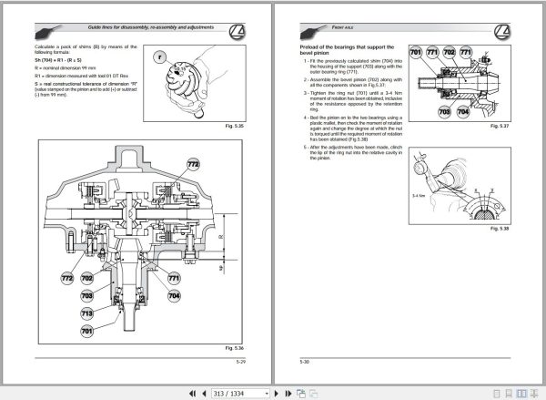 Landini Tractor NewRex 60GE to 105GT M4 Service Manual 3675943M4 EN 2