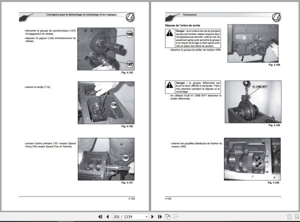 Landini Tractor NewRex 60GE to 105GT M4 Tier3 Service Manual 3675945M4 FR 2