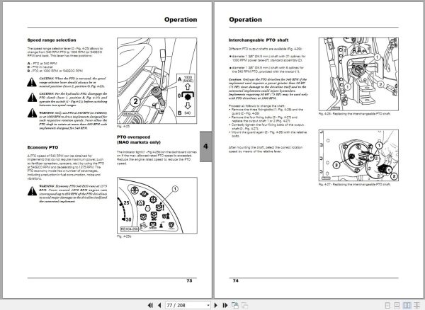 Landini Tractor Orchard F60 to F105XL Operators Maintenance Manual OM 9 10613GB EN 2