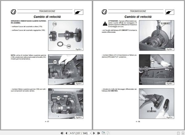 Landini Tractor POWERFARM 60 105 Service Manual 3667066M1 IT 2