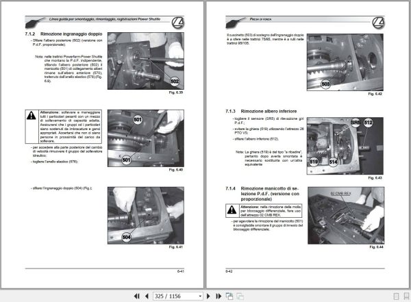 Landini Tractor Powerfarm 60 105 M3 Tier2 Service Manual 3667066M3 IT 2