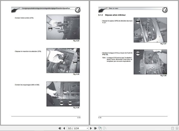 Landini Tractor Powerfarm 60 105 M3 Tier2 Service Manual 3675940M3 FR 2