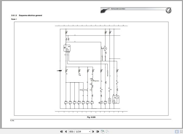 Landini Tractor Powerfarm 60 105 M3 Tier2 Service Manual 3675941M3 ES 3