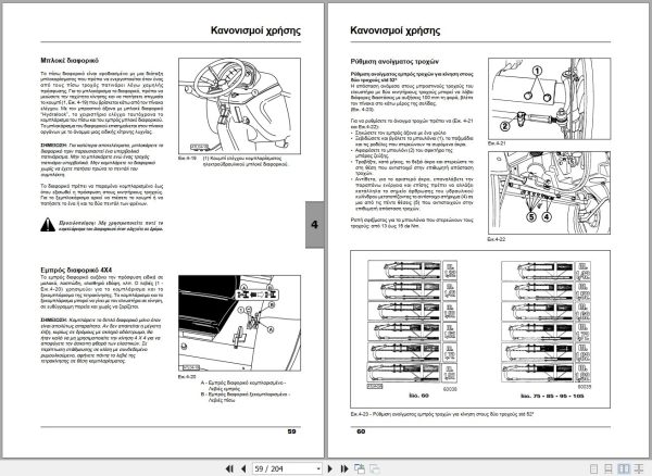 Landini Tractor Powerfarm 60 105 Operators Maintenance Manual 3666024M5 EL 2