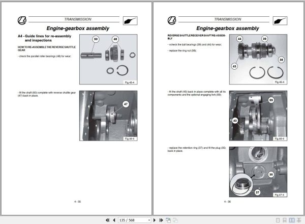 Landini Tractor Powerfarm 60 105 Service Manual 3675939M1 EN 2