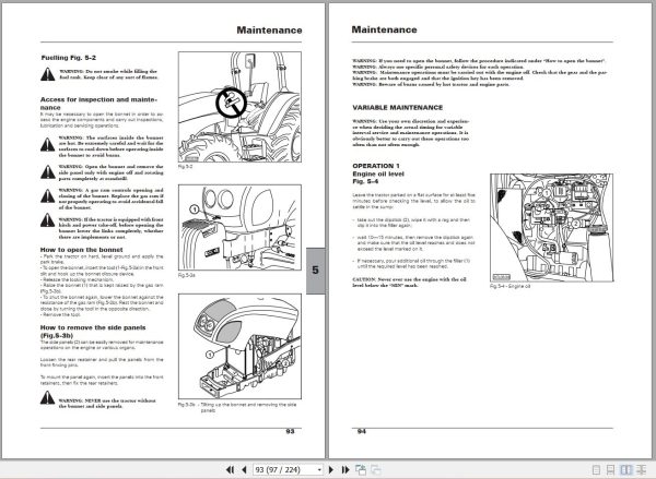 Landini Tractor Powerfarm 75 110 Operators Maintenance Manual 6502879M2 EN 2