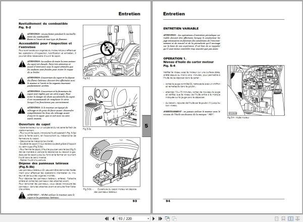 Landini Tractor Powerfarm 75 110 Operators Maintenance Manual 6502880M1 FR 2