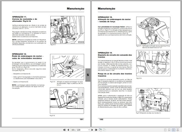 Landini Tractor Powerfarm 75 to 110 Operators Maintenance Manual 6502885M1 PT 2