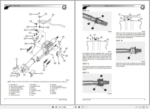 Landini Tractor Powerful 230 260 280 Service Manual 3681778M1 EN 2