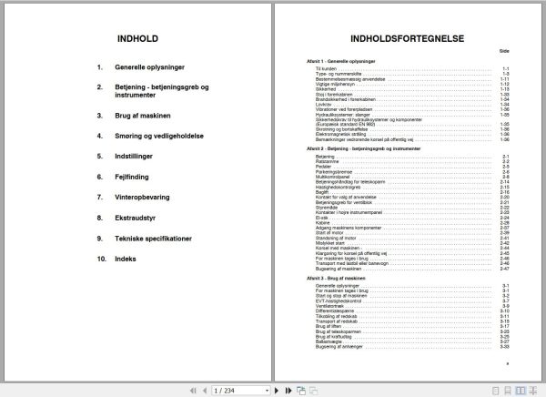Landini Tractor Powerlift TTH Tier 3 45 x 9 x 30 Operators Maintenance Manual 327228070DAN DA 1