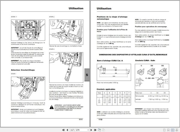 Landini Tractor Powermaster 180 200 220 Operators Maintenance Manual 3681756M1 FR 2