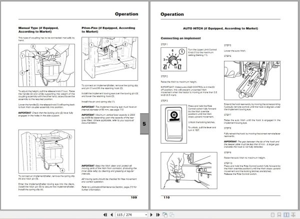 Landini Tractor Powermax 145 165 Operators Maintenance Manual 3693705M1 EN 2
