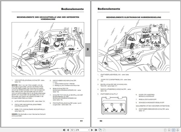 Landini Tractor Powermax 145 165 Operators Maintenance Manual 3693707M1 DE 2